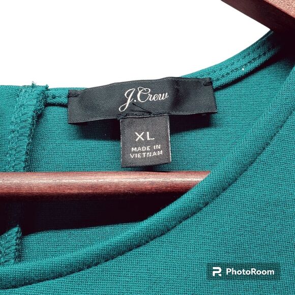 J. CREW Jeweled Button-Back Ponte Sleeveless Top Size XL - Picture 3 of 8